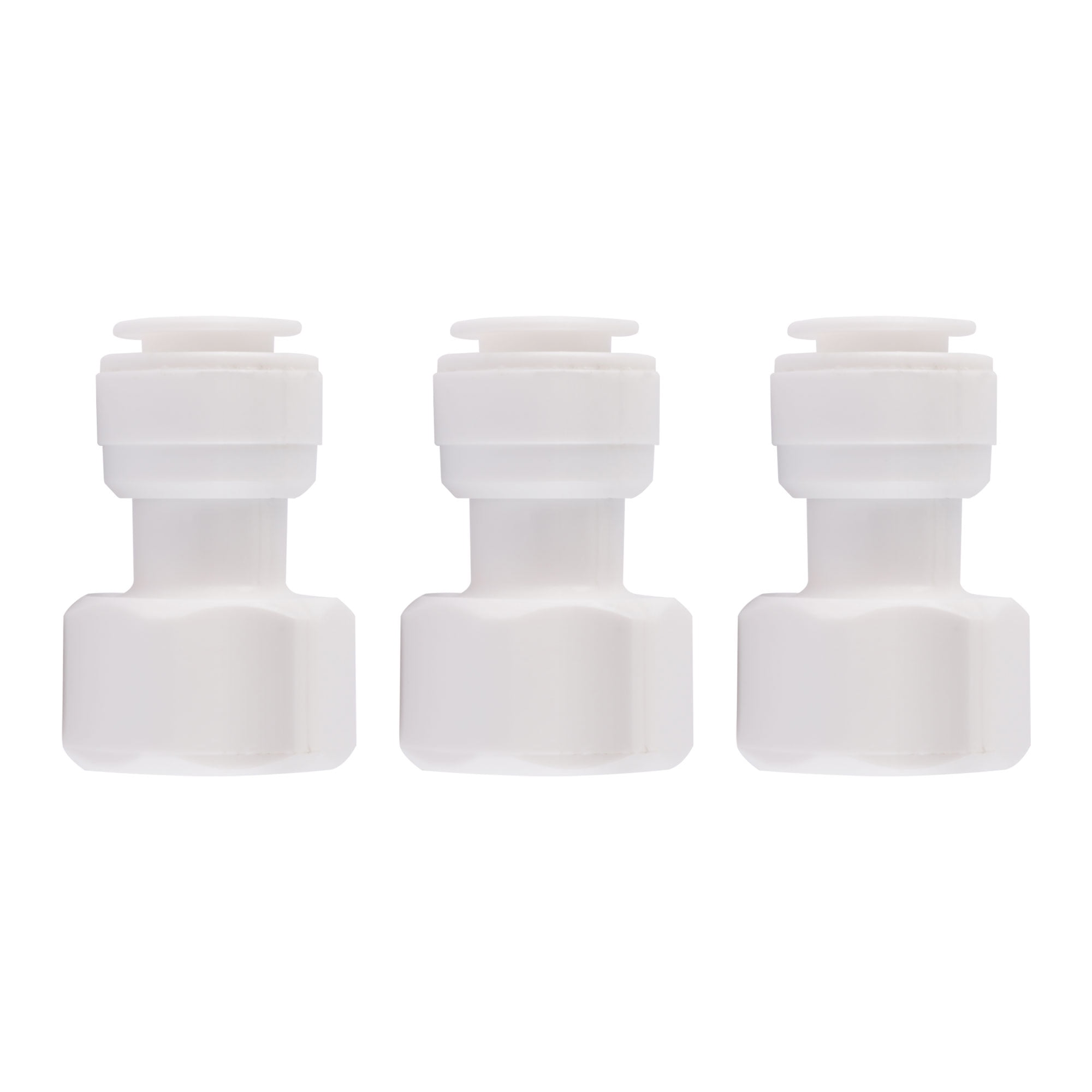 3pcs Straight 1/2" BSP Female to 3/8" Tube OD Quick Connect Water Tube