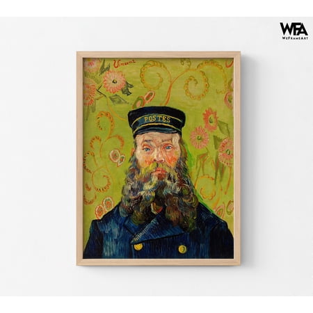 The Postman by Vincent Van Gogh  Postman Birthday Gift Uniform Man Print Van Gogh Portrait Print Dark Blue Uniform Print Van Gogh Print