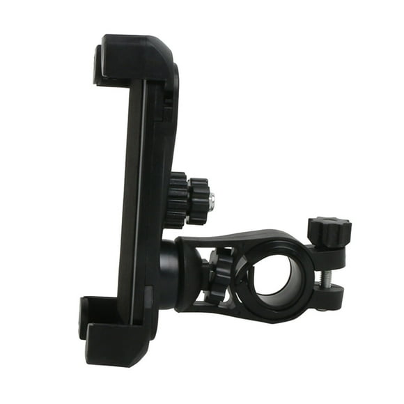 Universal Bike Phone Holder Adjustable 4-claw Non-Slip Mountain Road Bike Handlebar Mount Bracket for 3.5-6.5 inch Smartphones GPS Navigator (Black)