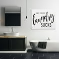 thumbnail image 2 of Stupell Industries Since Forever Laundry Sucks Laundry Humor Minimal Text, 36 x 48, Designed by Lettered and Lined, 2 of 5