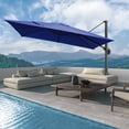 thumbnail image 6 of COBIZI 10x10ft Square Outdoor Patio Umbrella Cantilever Umbrella Large Offset Hanging Umbrella Aluminum Umbrella with 360°Rotation Adjustable Garden Pool Umbrella,Navy blue, 6 of 12