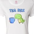 thumbnail image 4 of Inktastic Tea Rex Cute Green Dinosaur Pun Women's T-Shirt, 4 of 5