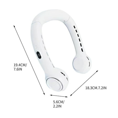 

Yrtoes Holiday Ornaments Usb New Neck Hanging Fan Ultra-Silent Neck Hanging Outdoor Fan Portable Rechargeable Leafless Neck Hanging Fan