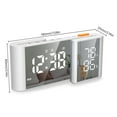 thumbnail image 4 of Alarm clock,Display 70 Dual Alarm Modern Decor Led Display With Channel Radio Dimmable Clock 6'' Date Week Month Mirror Alarm Radio Modern Temperature Display Alarm Clock Decor Wall Dual, 4 of 7