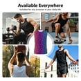 thumbnail image 7 of Bixox Men's Leopard Neon Rainbow Printed Shirt Sleeveless Fitness Tank Top-X-Large, 7 of 7