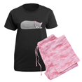 thumbnail image 5 of CafePress - Sleeping Cat Women's Dark Pajamas - Women's Short Sleeve Print T-Shirt and Pants Dark Cotton Pajama Set, 5 of 7