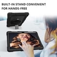 thumbnail image 5 of FIEWESEY Case for Walmart Onn 10.1 Inch Gen 3 2022 Tablet(Model:100071485),Shoulder&Hand Strap 360 Rotatable Stand Kids Friendly Shockproof Case for Walmart Onn 10.1 Inch 3nd Gen Tablet(Black/Black), 5 of 6