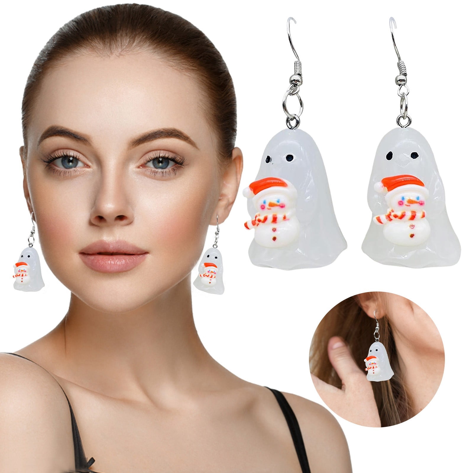 Boucles D'oreilles Halloween Citrouille Mignonnes - Bijoux Fantaisie Pour Femmes, Fête D'automne