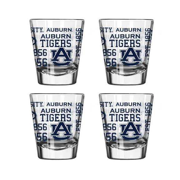Logo Brands Auburn Tigers 4-Pack 2oz. Shot Glass Set