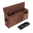 thumbnail image 5 of figatia Belt Tool Holder Carpenter Tool Belt Work Apron Multifunctional Organizer Durable Tool Holder Pouch Framers Bag for Carpenter Brown L, 5 of 8