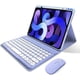 thumbnail image 1 of Mouse Keyboard Case for iPad 10.2" 9th/8th/7th Gen, Wireless Detachable Bluetooth Keyboard for iPad Air 3 (3rd Gen)/iPad Pro 10.5" Case (Purple), 1 of 4