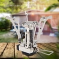thumbnail image 3 of Integrated Mini Burner Stove, High Power Portable Picnic Camping Burner Efficient and Stable Broad Compatibility  for Backpacking Black Connector,Brass Connector, 3 of 7