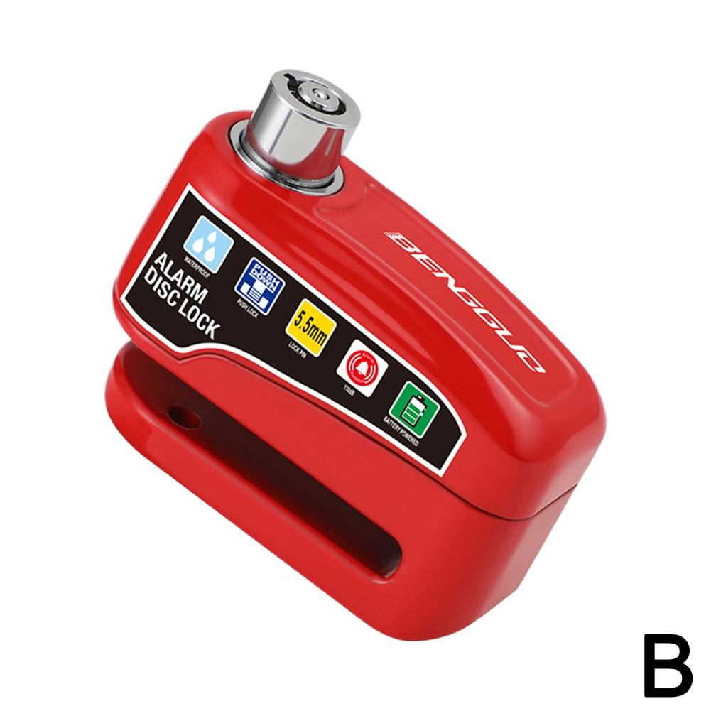 Motorcycle Bike Alarm Brake Disc Locks Security Reminder