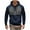 Navy, variant on YLSDY Male Casual Patchwork Hoodies Sweatshirt Raglan Sleeve Drawstring Long Sleeve Pocket Hooded Blouse House Gift Black L