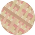 thumbnail image 1 of Ahgly Company Machine Washable Indoor Round Transitional Orange Area Rugs, 5' Round, 1 of 7