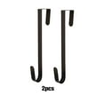 thumbnail image 2 of Wosthever Gancho para colgar sobre la puerta de Metal duradero, 2 piezas, artículo decorativo elegante para ganchos para puerta de casa Kits de decoración para fiestas negro, 1 38 CM, 2 of 6