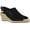 Black Linen Print, variant on Easy Street Stacy Espadrille Sandals (Women)