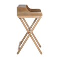 thumbnail image 4 of Pemberly Row Wood Folding Desk with Small Drawer in Rustic Brown Finish, 4 of 14