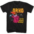 thumbnail image 1 of Masters of the Universe Do You Believe In Magic Black Adult T-Shirt, 1 of 2