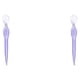 thumbnail image 1 of Jumpingount Herramienta de maquillaje Afeitadora facial Plantilla de cejas conveniente Rosa transparente Type1 NO1, 1 of 6