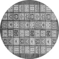 thumbnail image 1 of Ahgly Company Indoor Round Abstract Gray Modern Area Rugs, 6' Round, 1 of 4