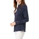 thumbnail image 4 of Camisas de botón de manga larga con estampado para mujer Inspire Chic S Azul, 4 of 7