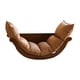 thumbnail image 2 of Mecedora Individual Acolchada Sofá Perezoso Para Muebles De Interior Exterior Cuero De PU Marrón Y Marrón Cuero PU, 2 of 9