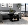 thumbnail image 3 of TUHOME Luanda Lift Top Coffee Table with Concealed Storage and Wheels, Black, 3 of 7