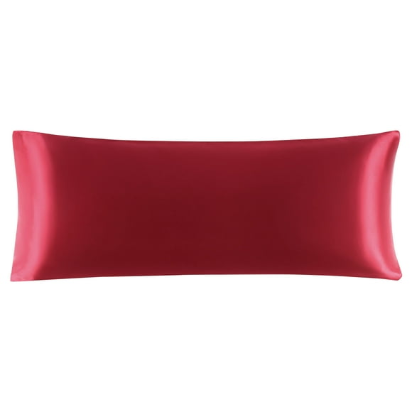 Funda de Almohada uxcell Súper Suave Satín 20x54 Vino