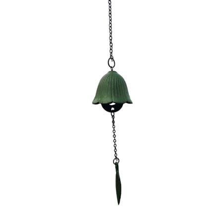 Yoone Wind Bell Rustproof Retro Iron Single Leaf Designed Japanese Windchime for Garden