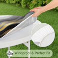 thumbnail image 5 of Black White Gold Wave Marble Round Fitted Tablecloth with Elastic Edge,Dining Table Cover Waterproof,Outdoor Round Tablecloth for Camping,Dining,Indoor and Outdoor, 5 of 7
