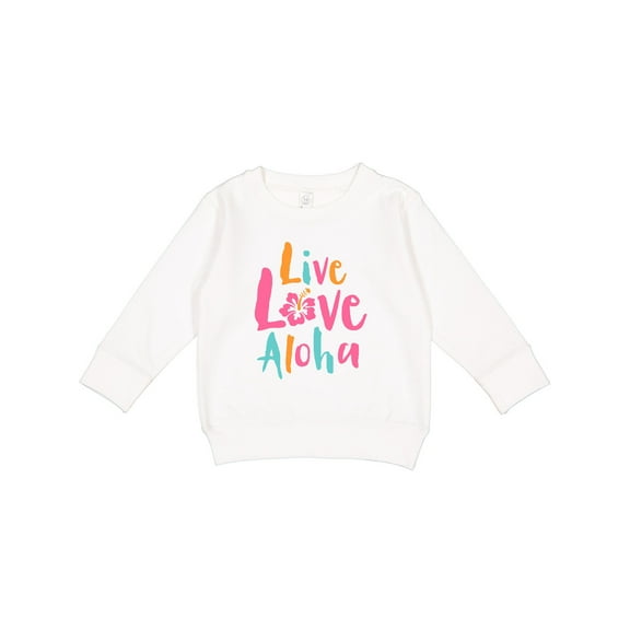 Inktastic Live Love Aloha Toddler Sweatshirt
