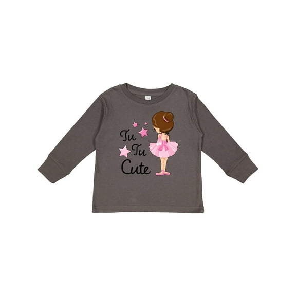 Inktastic Tu Tu Cute Ballerina Boys or Girls Long Sleeve Toddler T-Shirt