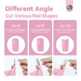 thumbnail image 7 of SAVILAND Acrylic Nail Clipper with Magnets: Sharp Pink Nail Clipper 15pcs Magnets Stainless Steel Acrylic Nails Straight Fake Nail Clippers Length Measurement Manicure Nail Art Tools Manicure, 7 of 7