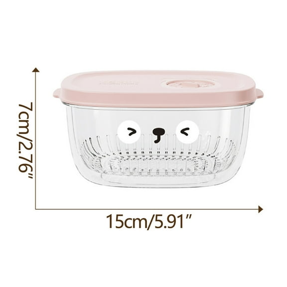 Moocorvic Fridge Organizers and Storage, Strawberries Fresh Storage Containers, Fruit Storage for Fridge, BPA-free Fruit Container for Refrigerator