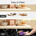 thumbnail image 5 of Marble Wallpaper Granite Diamond black,Self Adhesive Removable Waterproof Countertop Paper for Cabinet Furniture Kitchen (Diamond black,60CM x 500CM), 5 of 7
