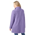 thumbnail image 2 of Woman Within Plus Size Fleece Swing Funnel-Neck Coat, 2 of 6