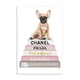 thumbnail image 5 of The Stupell Home Decor Collection Watercolor High Fashion Bookstack French Bulldog Oversized Wall Plaque Art, 12.5 x 0.5 x 18.5, 5 of 5