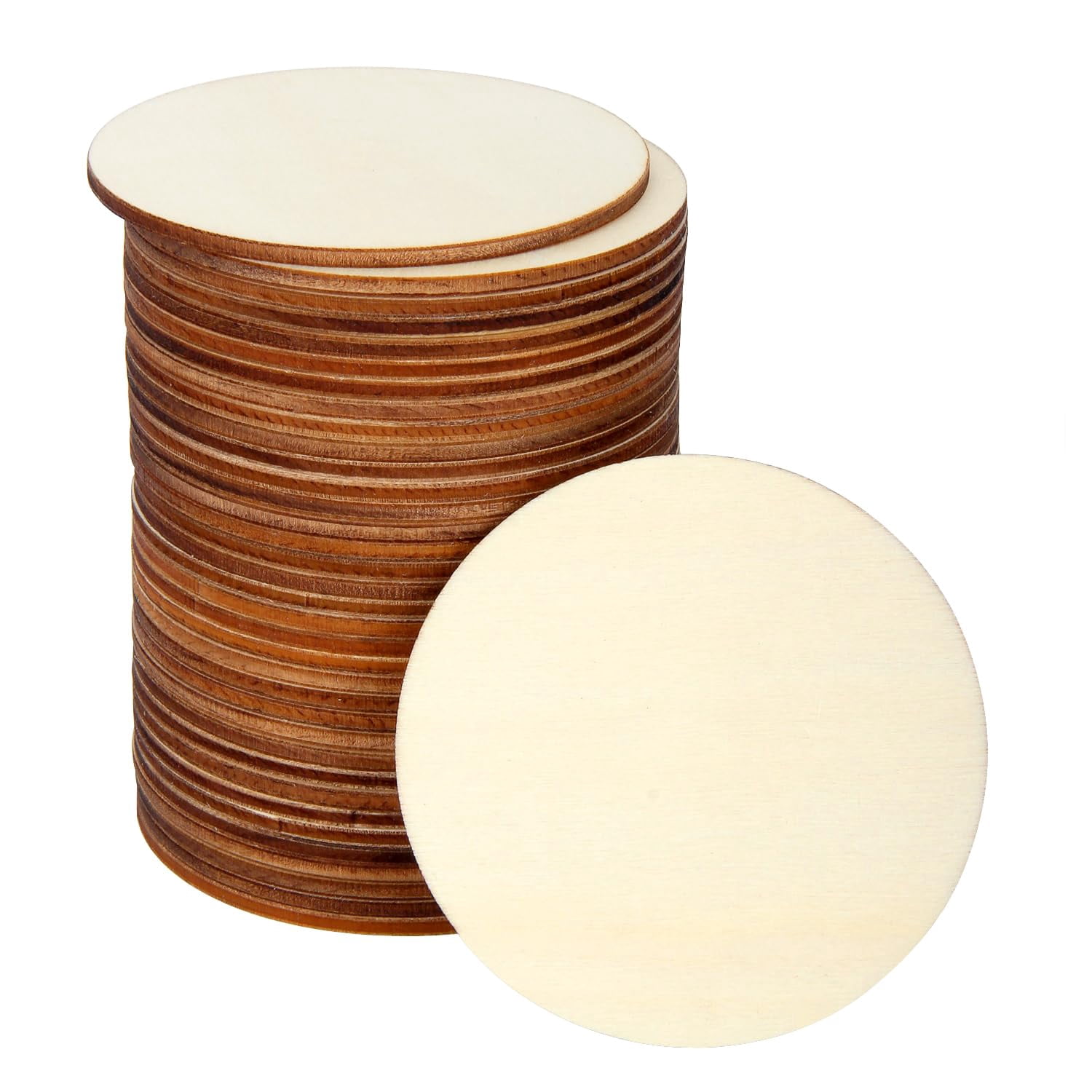Blisstime Unfinished Wood Circles for Crafts Wood Rounds for Crafts ...