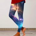 thumbnail image 2 of Womens Galaxy Leggings High Waist Galaxy Printed Colourful Leggings Yoga Trousers Stretchy Yoga Trousers Trousers Planet, 2 of 4