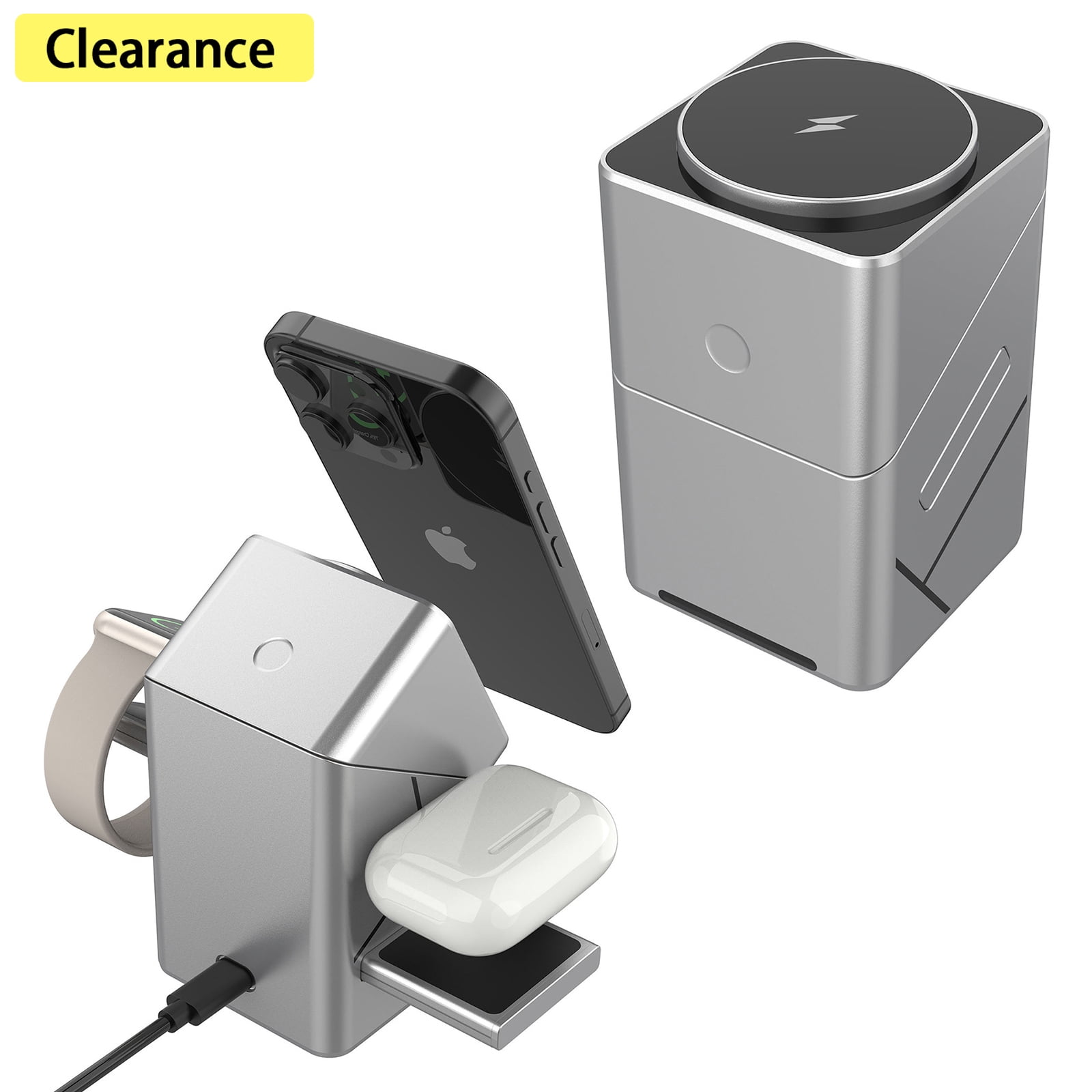 Anker 533 Magnetic Wireless Charger, 3-in-1 Phone Power Base