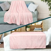 PAVILIA Fleece Blanket Throw | Super Soft, Plush, Luxury Flannel Throw | Lightweight Microfiber Blanket for Sofa Couch Bed