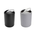 thumbnail image 3 of Cateissary Cubo de basura Cubo de basura Dispensador de cubo de basura Suministros de baño Multipropósito A prueba de golpes Hotel de estilo Suministros de limpieza para el hogar Gris, 3 of 6