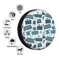 thumbnail image 4 of Naloa Modern Furniture PVC Leather Spare Tire Wheel Cover for Car Truck SUV Camper Trailer Universal Fit many size16 inch, 4 of 6