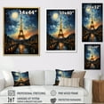 thumbnail image 4 of Designart "Eiffel Tower in the 19th Century A Vintage View I" Cityscapes Canvas Art Print, 4 of 5