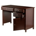 thumbnail image 4 of Winsome Delta Office Writing Desk Walnut -94147, 4 of 6