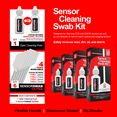 thumbnail image 2 of Sensor Cleaning Swab Kit - Aeroclipse Non-Flammable Optic Cleaning Solution (0.5oz/15ml) + Type-2 Sensor Swab Ultra 17mm (Pack of 6) - for APS-C CMOS and CCD Sensors - Dust & Oil Remover, 2 of 9