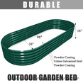 thumbnail image 2 of TRAMULL Oval Metal Raised Garden Bed Kit, 8x3x1.5FT, Galvanized, Green, 2 of 6