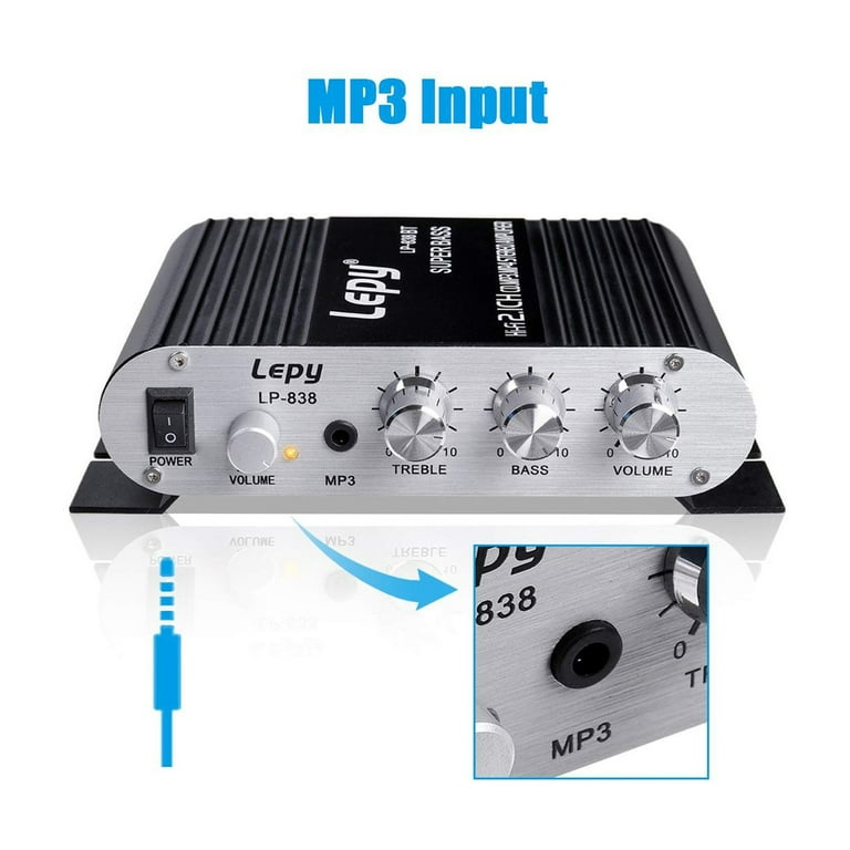 Upgrade 600W Bluetooth Power Amplifier Channel Hi-Fi Stereo