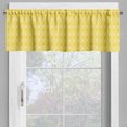 thumbnail image 2 of Ambesonne Yellow Valance Pack of 2, Moroccan Trellis, 54"X12", Mustard Yellow White, 2 of 5